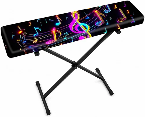Vista 8 de Nuxovilar Funda Piano Teclado Seda Leche VC04236-S Protector elástico para teclado, funda de polvo para instrumentos digitales, espacio de estudio
