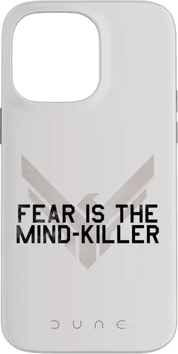 Vista 9 de iPhone 16 Pro Dune (2021) - El miedo es el asesino de la mente - Carcasa blanca Atreides