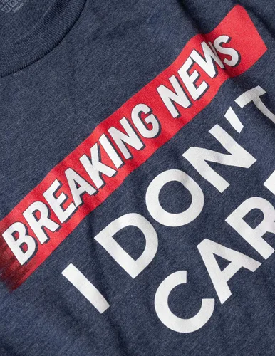 Vista 5 de Noticias de última hora I Don't Care Camiseta gráfica divertida de humor sarcástico de broma sarcástica para hombres y mujeres