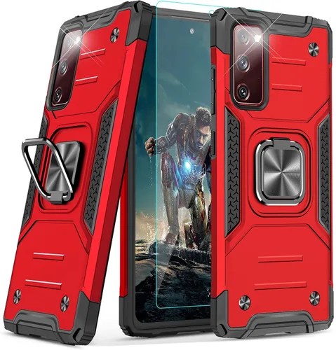 Vista 60 de YmhxcY Funda para Galaxy Note 8, funda para Galaxy Note 8 con protector de pantalla curvado 3D, fundas de grado armadura con soporte giratorio