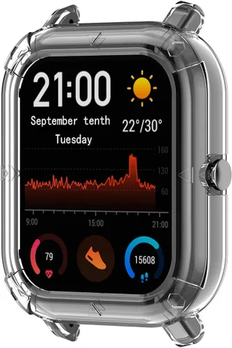 Vista 5 de Funda compatible con Xiaomi Huami Amazfit GTS, accesorios de reloj, TPU suave, a prueba de golpes, protector delgado, protector de parachoques