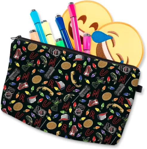 Vista 6 de MINAZIS Stranger - Mochila con cordón y bolsa multifuncional, bolsa de gimnasio deportiva, Negro -, Bolsa con cordón
