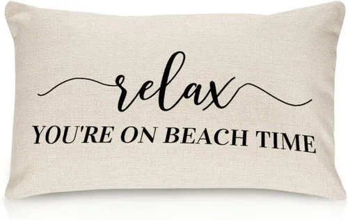 Vista 17 de Sweet Dreams - Fundas de almohada lumbar de lino y algodón de 12 x 18 pulgadas, funda de almohada rectangular decorativa de granja, divertida