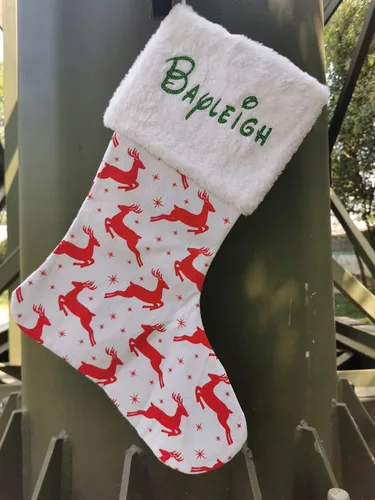 Vista 2 de HUAN XUN Decoraciones navideñas personalizadas para decoración de chimenea Aaden