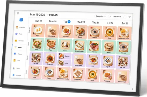 Vista 7 de LOOFII Calendario Digital Inteligente de 10.1 Pulgadas – Planificador Familiar y Calendario con Pantalla Táctil HD, Tabla de Tareas y Planificador