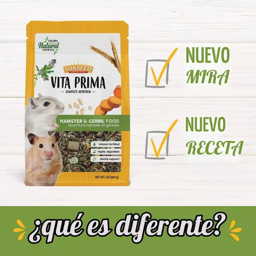 Vista 3 de Vitakraft Sunseed Vita Prima - Bolsa de comida para hámster y jerbo de 2