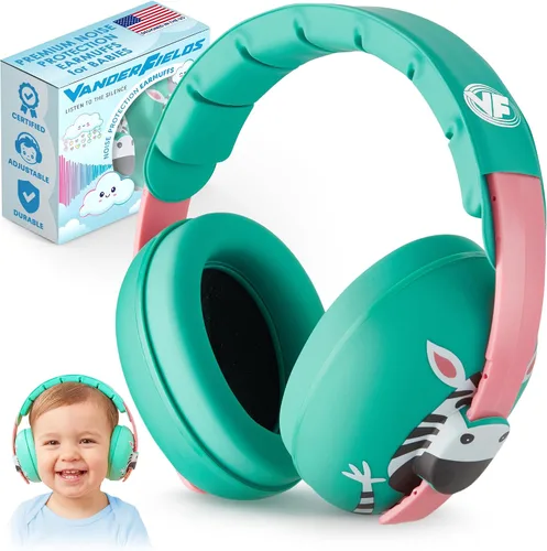 Vista 13 de Vanderfields Protección de oídos para bebés y niños pequeños - Orejeras para bebés con protección contra el ruido infantil - 21dB NRR - Edad 3 meses