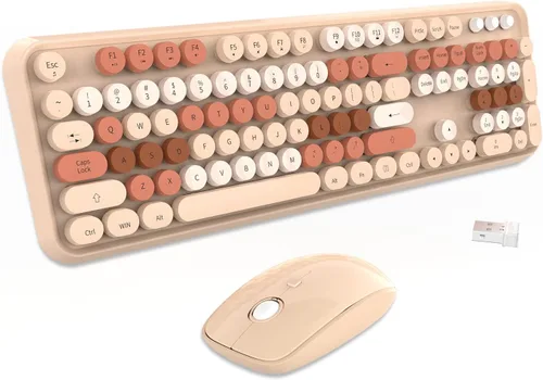 Vista 10 de FOPETT Teclado inalámbrico para computadora con retroiluminación RGB, Bluetooth 5.0/USB-C/2.4 GHz, teclado ergonómico para juegos, tapa transparente