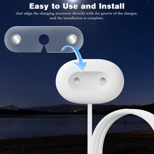 Vista 5 de Paquete de 2 accesorios de ayuda para adaptador de asistente de cargador para Google Pixel Watch 4 de 1.772 in/1.614 in, carga con funda, mate