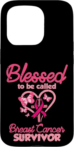 Vista 14 de Blessed Breast Cancer Survivor Awareness Christian Women Case for iPhone 17