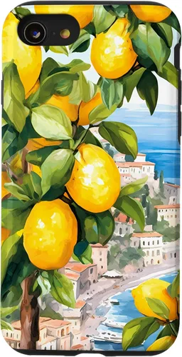 Vista 18 de iPhone 16 Costa de Amalfi con limones de Amalfi del Mar Mediterráneo
