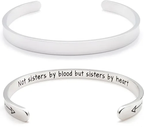 Vista 121 de Pulseras inspiradoras para mujer, joyería de acero inoxidable, con refranes, pulsera motivacional con mensaje oculto, pulseras grabadas para mejor
