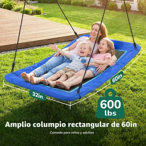 Vista 4 de Trekassy Columpio de platillo resistente de 600 libras con soporte