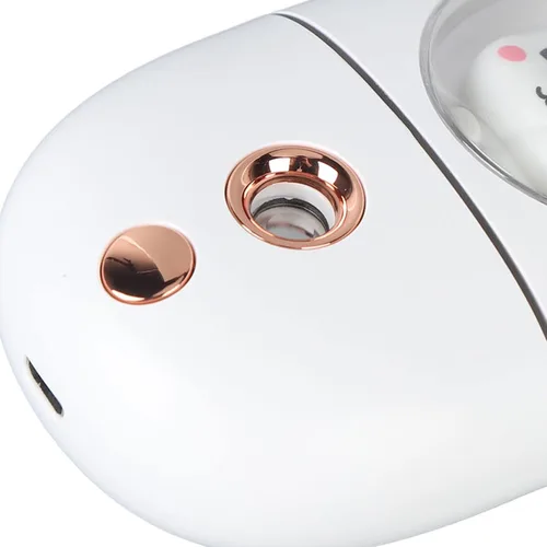 Vista 8 de Mister facial, 1.5 fl oz (1.2 fl oz) lindo animal facial rociador de niebla facial recargable por USB, mini humidificador facial portátil
