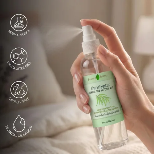 Vista 3 de Atomizador aromático Positive Essence para habitaciones y ropa de cama Aroma crujiente a menta y hierbas, adecuado para muebles suaves y baños
