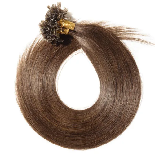 Vista 33 de SEGO Extensiones de cabello humano con micro cuentas, extensiones de cabello humano con micro bucle, lacio, natural, fusión fría, 1.76 oz/paquete