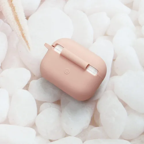 Vista 6 de Wonhibo Funda para Airpods Pro, bonita funda de diseño de mariposa para Airpod Pro 2019 con llavero para mujeres y niñas (rosa)