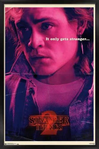 Vista 14 de Trends International Netflix Stranger Things: Season 2 - Póster de Billy Wall, 14.725 x 22.375 pulgadas, versión enmarcada de madera de granero