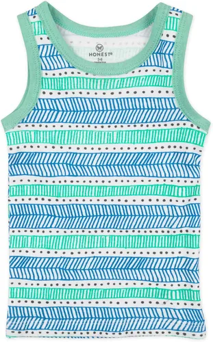 Vista 13 de HonestBaby Camisetas musculares sin mangas 100% algodón orgánico para bebés y niños pequeños, niñas