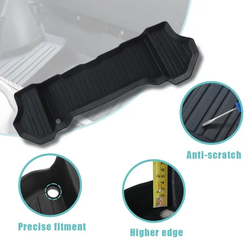 Vista 5 de BestEvMod Compatible con Rivian R1T R1S Tapete para maletero delantero todo clima Material TPE Goma Forro de carga Rivian R1T R1S 2022 2023 2024
