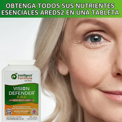Vista 8 de Vision Defender AREDS2 Vitaminas para los ojos, luteína, zinc, cobre, veganas, 90 tabletas