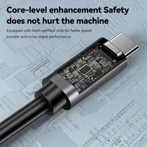 Vista 5 de [Sincronización de datos de 80 Gbps] Compatible con cable Thunderbolt 5, cable USB C de alta velocidad compatible con carga de 240 W y pantalla