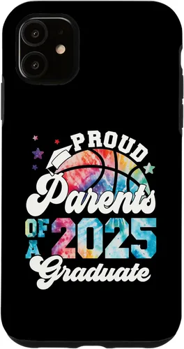 Vista 8 de iPhone 16 Parents of a 2025 Graduate Senior Graduation Basketball Case
