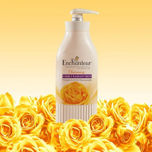 Vista 3 de Enchanteur Loción Corporal Perfumada Con Alo Vera & Mantequilla De Oliva Encantadora 500 ML