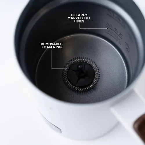 Vista 3 de KORSAIR Espumador de leche eléctrico 4 en 1 para espuma fría y caliente Vaporizador de leche automático y máquina calentadora para latte