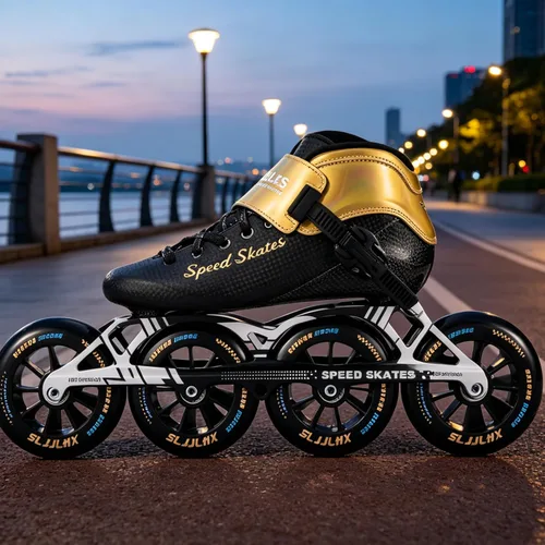 Vista 7 de Patines de velocidad en línea para hombres y mujeres, patines en línea profesionales de fibra de carbono para adultos masculinos, patines