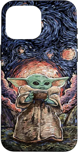 Vista 19 de Star Wars: The Mandalorian The Child Starry Night Style - Carcasa para iPhone 17