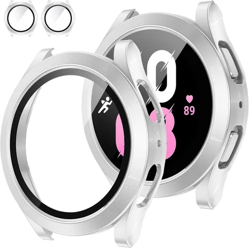 Vista 21 de Tensea [Paquete de 2]: Funda protectora de pantalla para Samsung Galaxy Watch FE 2024/5 2022/4 2021, accesorios de 1.57 pulgadas, cubierta