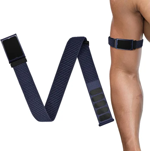 Vista 9 de 22mm Sport Ankle/Arm Band Compatible with Amazfit Helio, Quick Release Breathable Nylon Bicep Strap Replacement for Garmin Venu 3/Venu 4 45mm/Venu