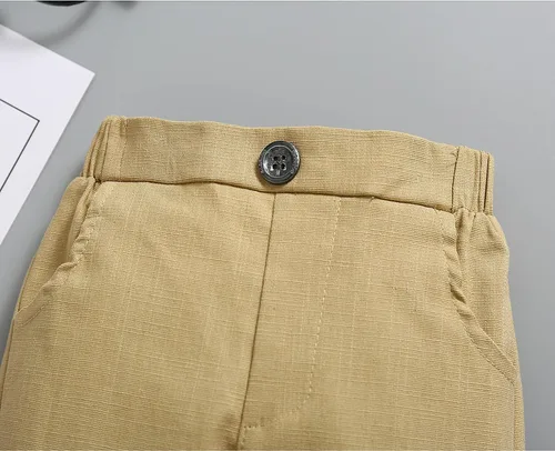 Vista 2 de Pantalones chinos ajustados elásticos para bebés y niños pequeños