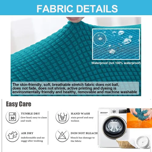 Vista 4 de Fundas elásticas para mecedoras con brazos y respaldo alto, para sala de estar, muebles del hogar, dormitorio, relajación, protector de silla