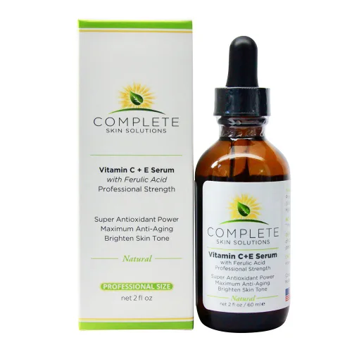 Vista 2 de Natural Best Vitamin CE Serum - 2 oz con ácido hialurónico, vitamina C 15% - Hecho en Estados Unidos
