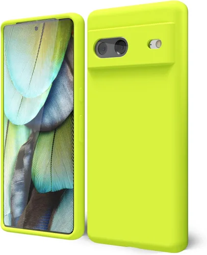 Vista 105 de oakxco para Google Pixel 6A Funda de teléfono de silicona líquida, diseño estético lindo y delgado para mujer y niña, cubierta de gel suave, lisa