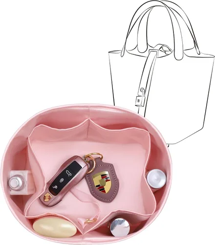 Vista 12 de Se adapta a Picotin 18 bolsas, inserto organizador de bolso de seda de alta calidad, suave al tacto y ligero, organizador de lujo con caja de regalo