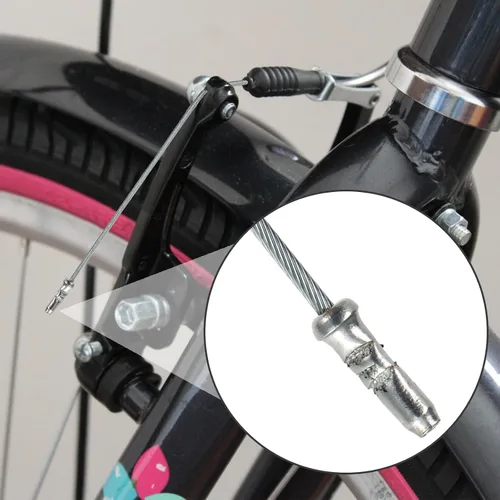Vista 7 de Kit de cables para bicicleta (91 piezas) Bicycle Shift Brake Cable with Cutter End Caps, Stainless Steel Bike Shifter Brake Cable Housing for Road