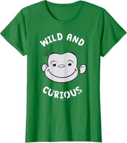 Vista 43 de Curious George Camiseta Big Face Wild and Curious Negro
