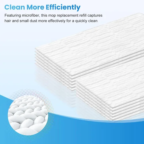 Vista 9 de Repuestos de tela seca XL compatibles con Swiffer Sweeper XL, 100