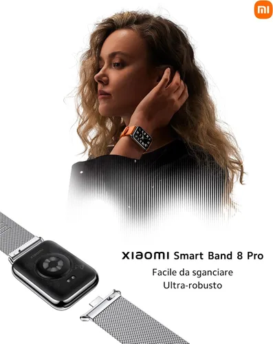 Vista 7 de Xiaomi Smart Band 8 Pro Fitness Tracker, pantalla AMOLED de 1.74 pulgadas, batería de hasta 20 días, 5 ATM, seguimiento de SpO2, monitoreo del sueño