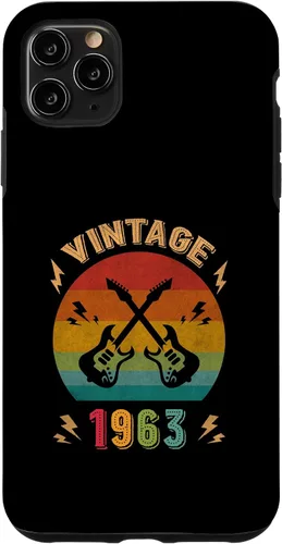 Vista 13 de Vintage 1963 Birthday Guitar Player 63th Guitarist Birthday Case for iPhone 17