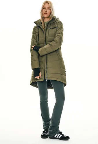 Vista 30 de Orolay - Chaqueta de plumón para mujer, abrigo de longitud media