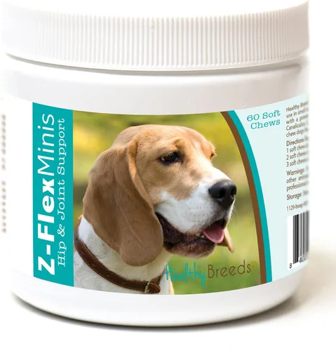 Vista 108 de Healthy Breeds Affenpinscher Z-Flex Minis - Masticables suaves para cadera y articulaciones, 60
