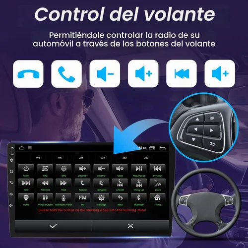 Vista 7 de Radio de coche 4Core+64G ROM para Ford F150 2004-2008: pantalla táctil de 7 pulgadas estéreo con CarPlay Android Auto Bluetooth 5.0 FM/RDS Audio