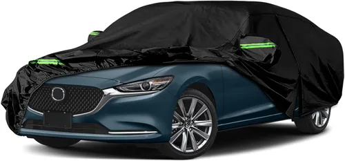 Vista 11 de Funda impermeable de repuesto para Mazda 3 Sedán 2004-2024, 6 capas para todo tipo de clima, fundas para automóvil de ajuste personalizado para todo