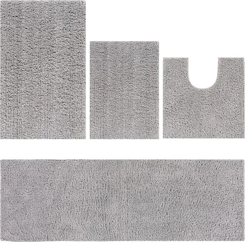 Vista 35 de Better Trends Micro Collection - Tapetes de baño, alfombra suave, alfombra de felpa absorbente, alfombra de baño 100% poliéster para suelo de baño
