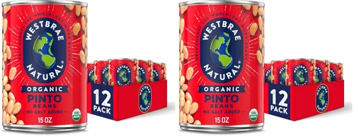 Vista 6 de Frijoles Pintos Orgánicos Westbrae Natural, 15 onzas (Paquete de 12)