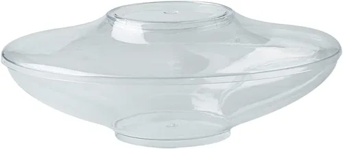 Vista 19 de Restaurantware Vasos de delicatessen de 5.5 onzas, 100 vasos ovalados de plástico para frutas, con tapas, vasos desechables de plástico transparente